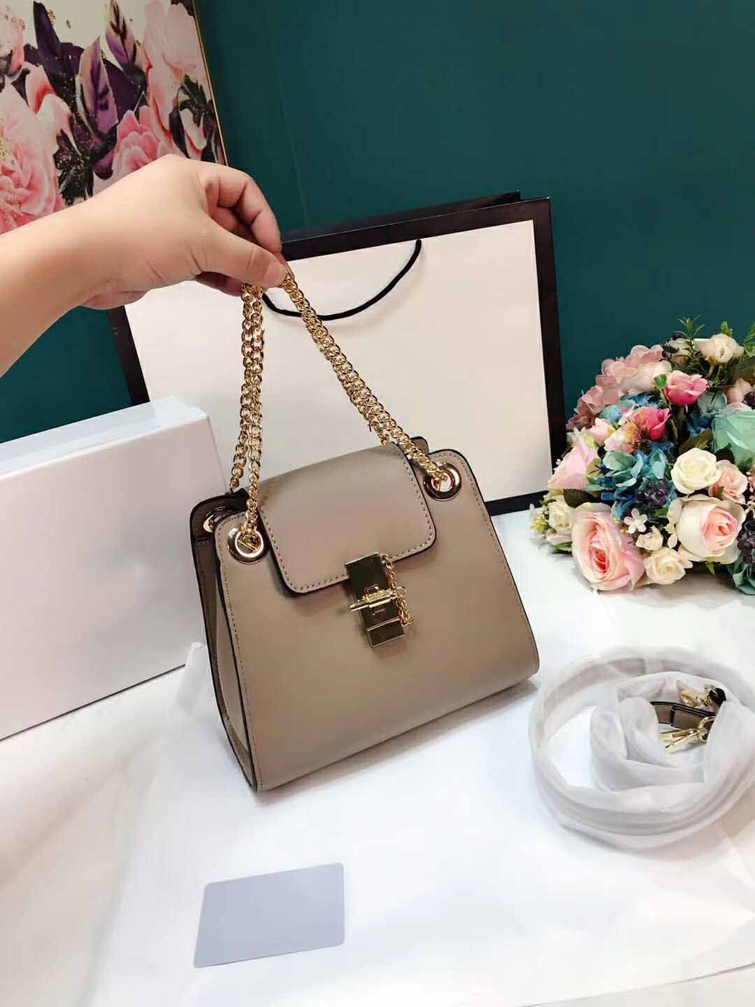 tote with chain strap