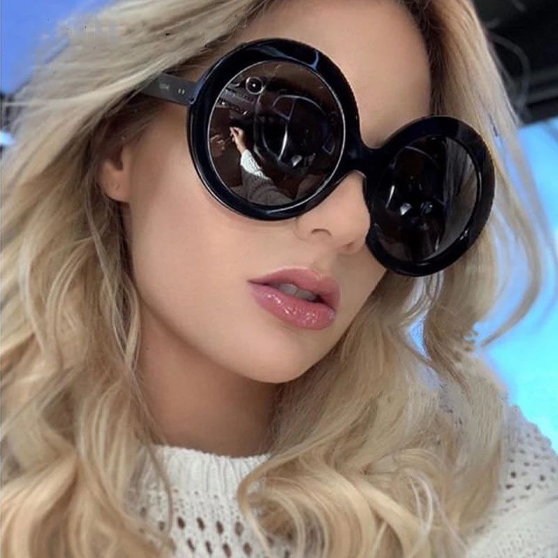 Big round frame sunglasses Clearance