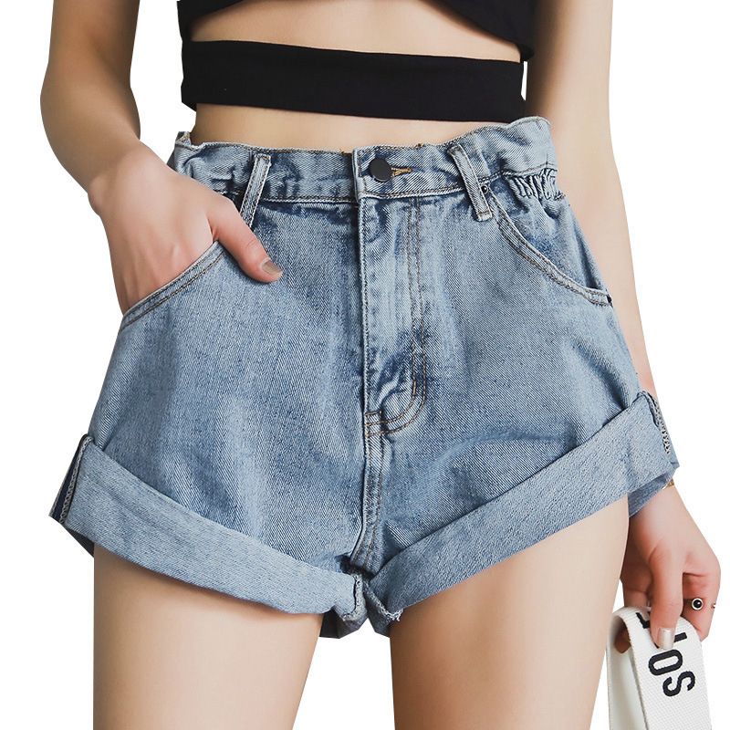 wide leg denim shorts womens