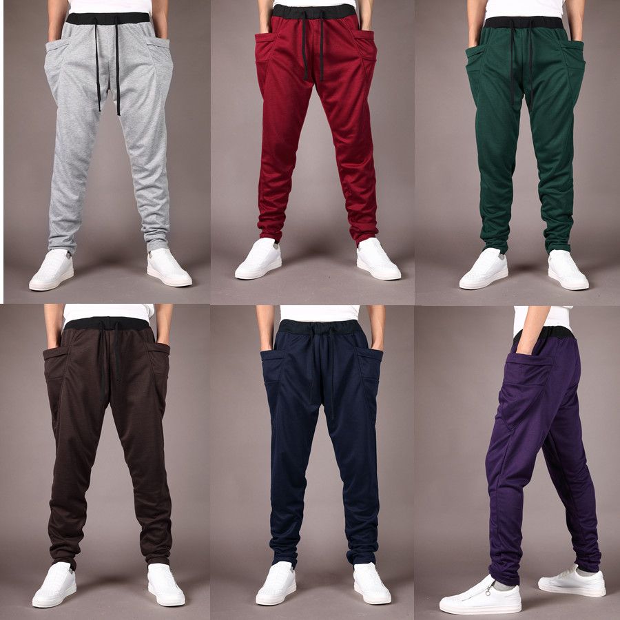 Best Mens Hip Hop Pants Sweatpants Fitness Joggers Spring Male Side