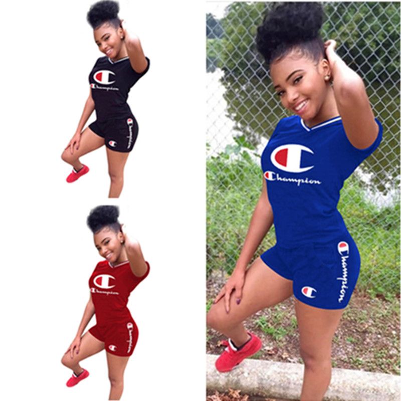 champion shorts set for women's