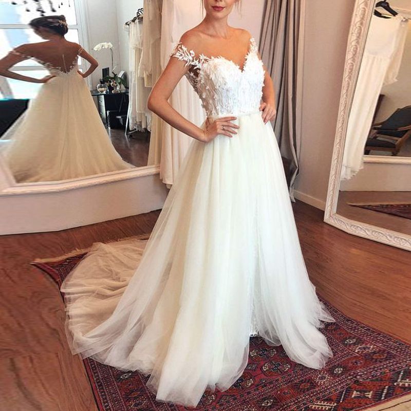 robe blanche en dentelle pas cher