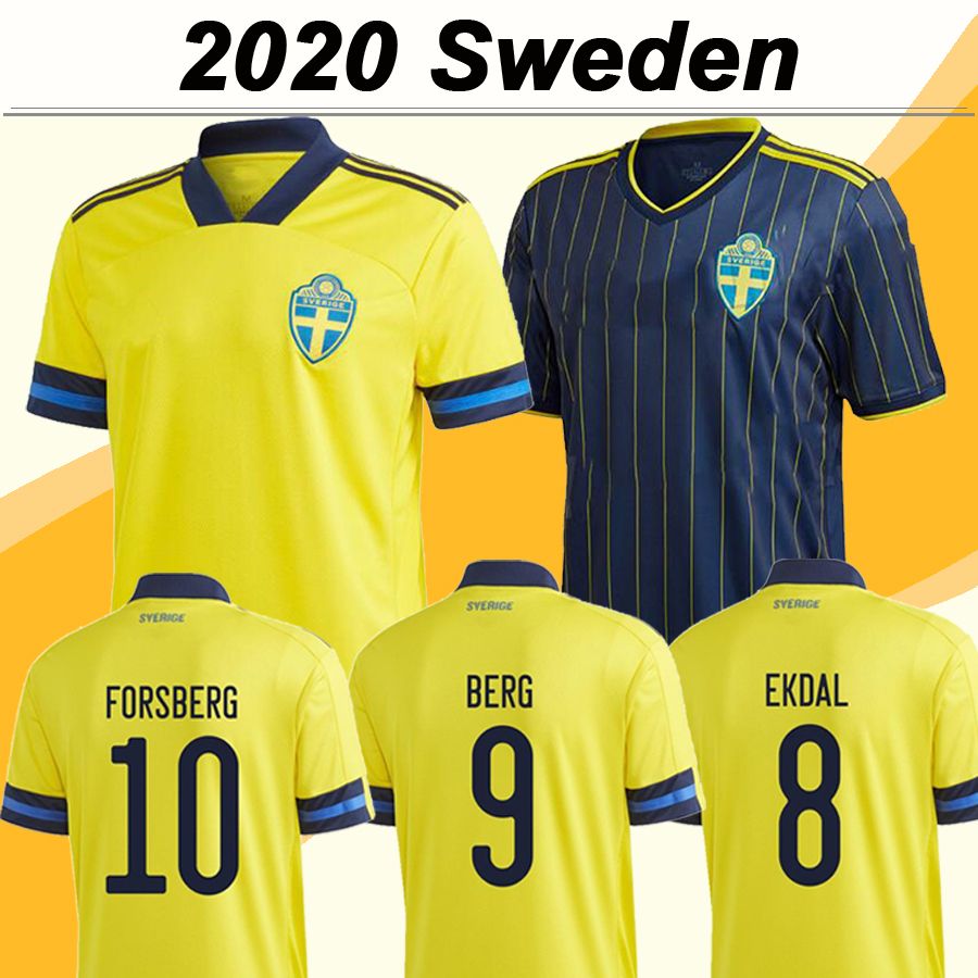 2020 2020 Ibrahimovic Mens Soccer Jerseys Kallstrom Larsson Home Yellow Away Football Shirt Sweden National Team Toivonen Marcus Berg Uniforms From Sportjersey8 12 54 Dhgate Com