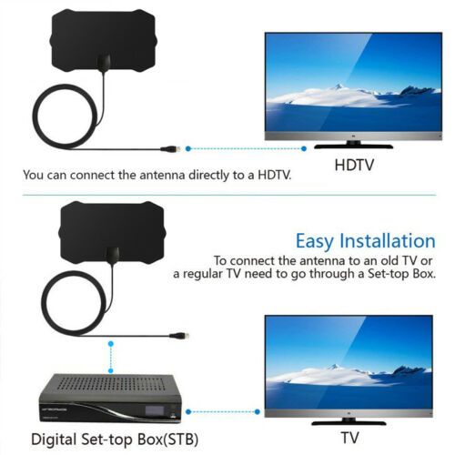 Digital Antenna Tv Hdtv 300 Miles Long Range Hq Hdtv Indoor Antena Freeview Hd Tv Satellite Dishes Tv Video Home Audio Electronics