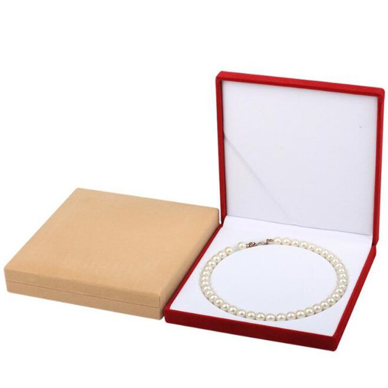 2020 Jewelry Box Pearl Necklace Jewelry Display Box Velvet Wedding