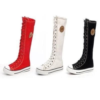 canvas boots ladies