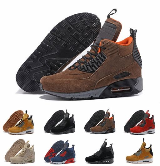 Opresor barbería demoler 2019 Nike Air Max 90 Nuevo Diseñador 90 Mid Winter Sneakerboot Venta  caliente de alta calidad