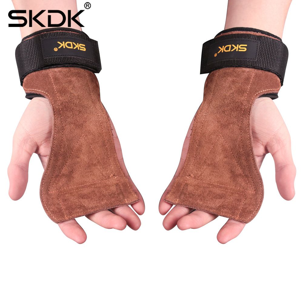 2021 Cowhide Hand Grip Gymnastics Gloves Grips Antiskid Fitness Gloves