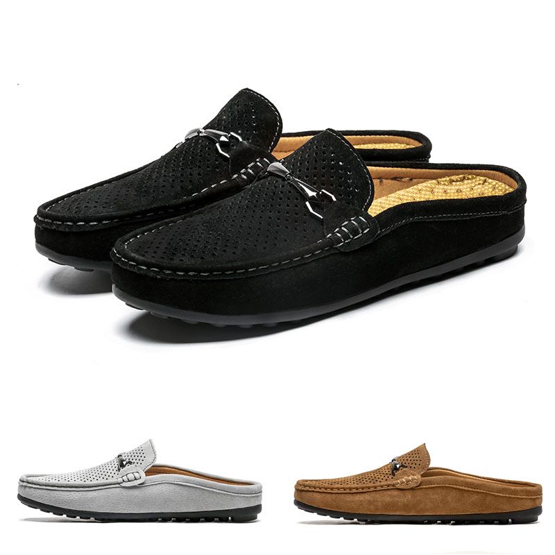 Compre Zapatos De Verano 2020 De Gamuza De Cuero De Los Hombres