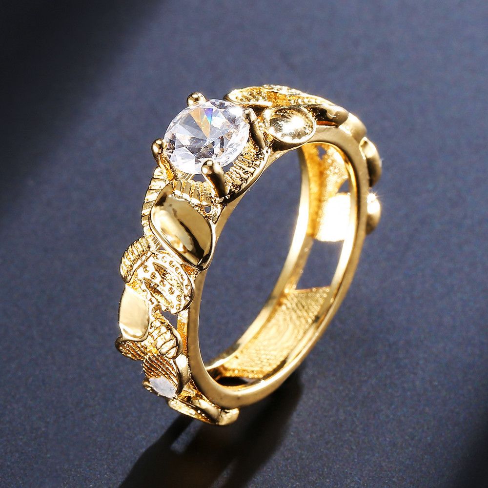 14k Yellow Diamond Rings Anillos De Oro Mujeres Mejor Mamá Amor Anillos De Piedras Preciosas Biżuteria Oro De 14 Quilates Y Diamantes De La Boda 2019 De 43,89 € DHgate