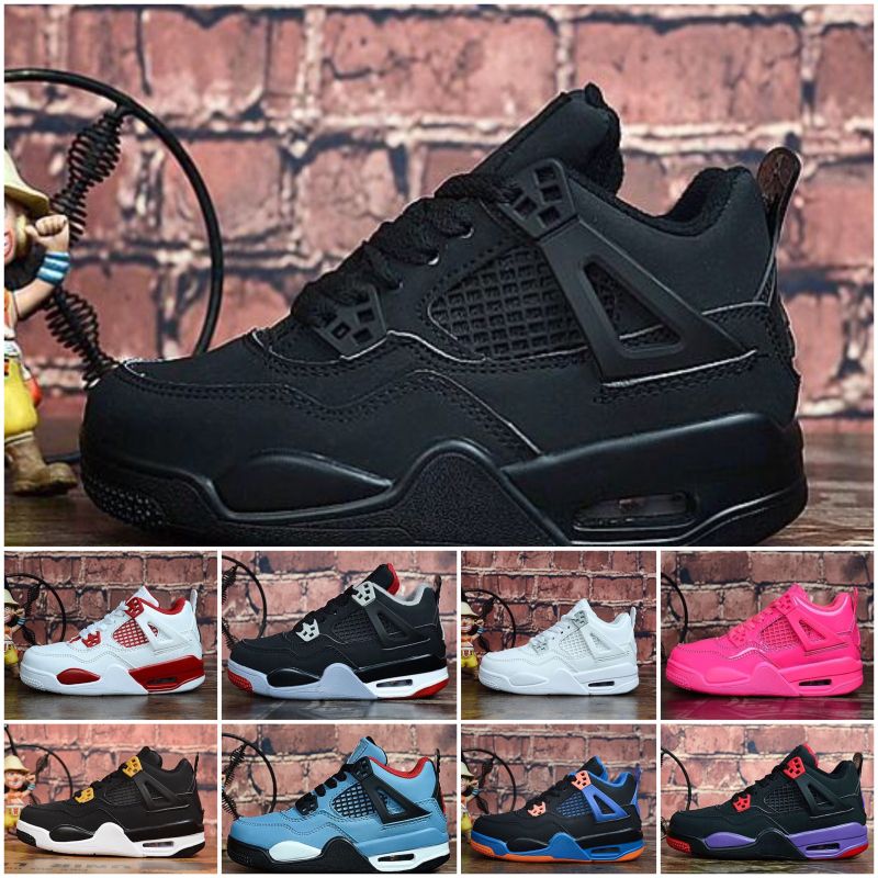 Купить Nike Air Jordan 4 Дешевые Новые Люди Jumpman 4 IV Баскетбольной  Обуви 4s Белых Игры Royal Оранжевых Синие Многоцветные Татуировки Красной  Молодежь Детский J4 Кроссовки Теннис J4 Недорого | Быстрая Доставка
