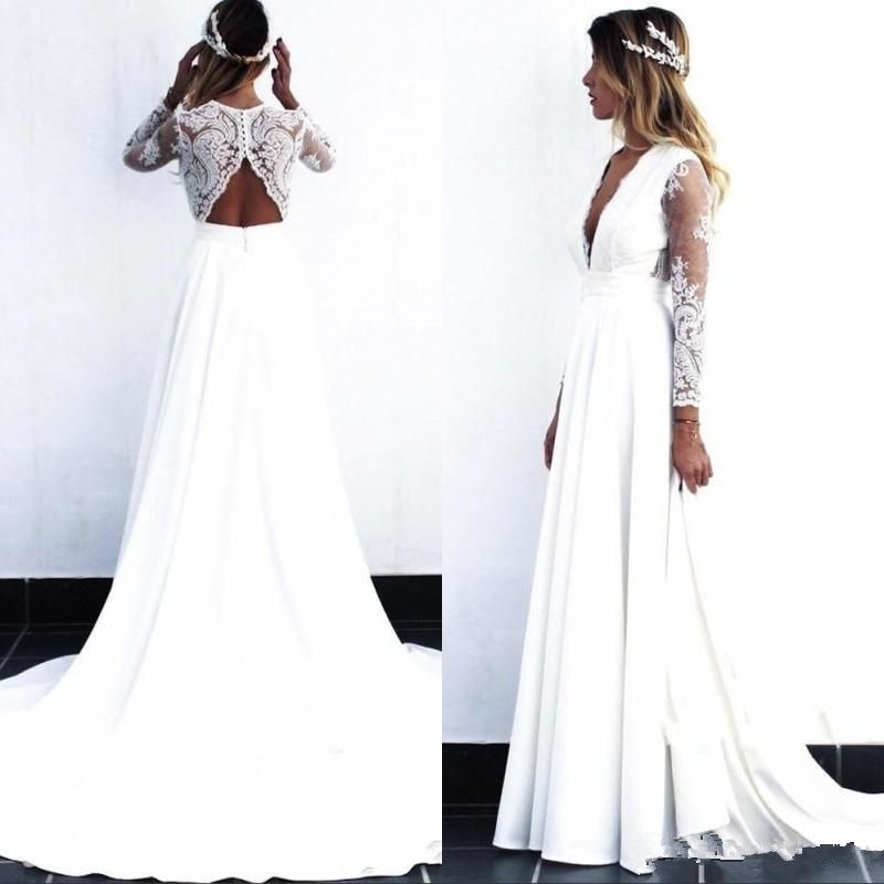 lace bodice chiffon skirt wedding dress