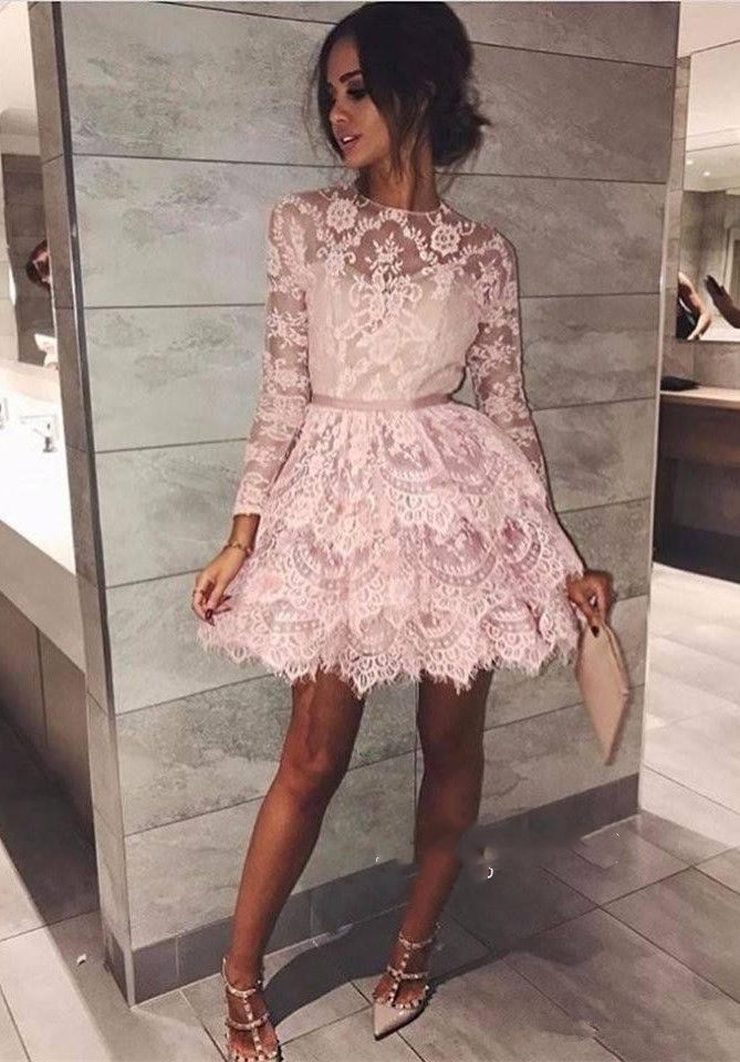 long sleeve short party dress