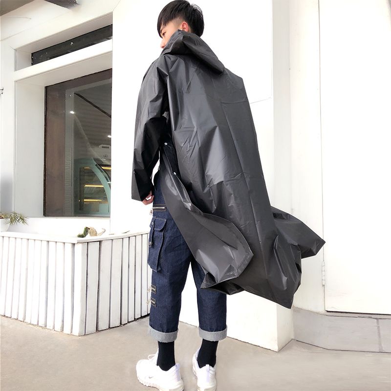 Women Raincoat Men Black Rain Clothes 