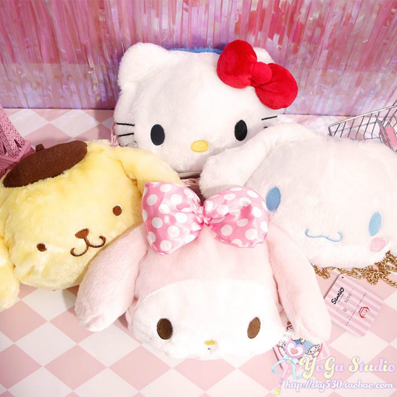 hello kitty cinnamoroll plush