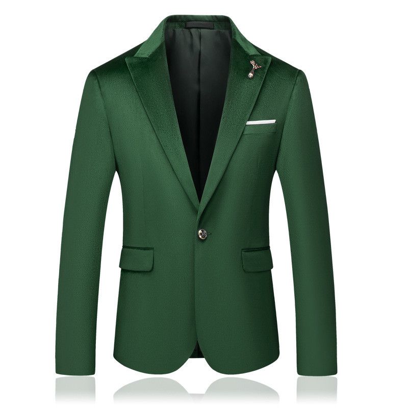 Blazers Premium New Mens Green Casual Suit Blazers Wedding Groomsmen ...