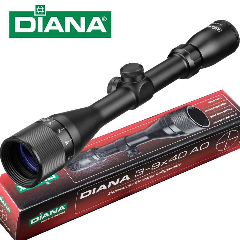 DIANA 3 9X40 AO Crosshair Riflescopes Rifle Scope Hunting Scope W