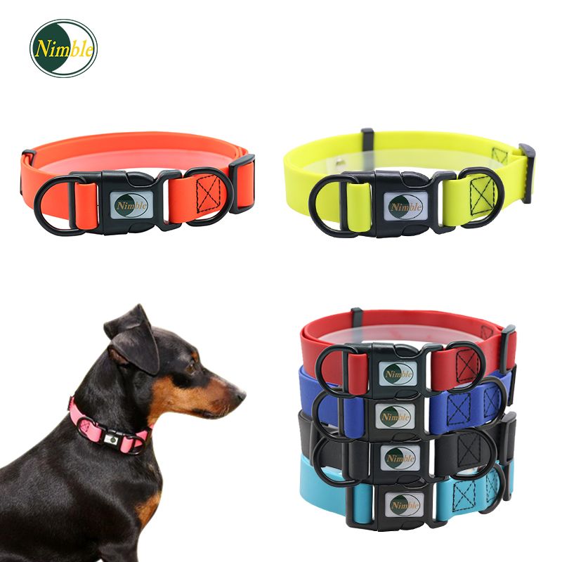 collares de perro ajustable acolchada personalizada PVC collar Caminar Pequeña Mediana Grande Perros