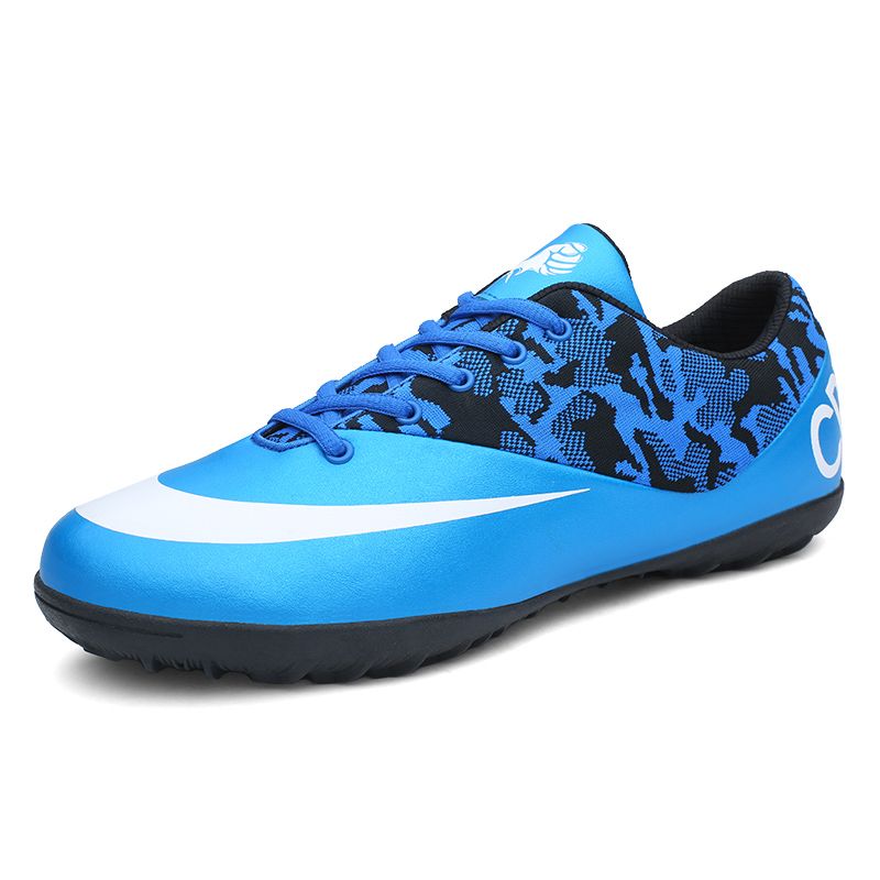 blue kids football boots