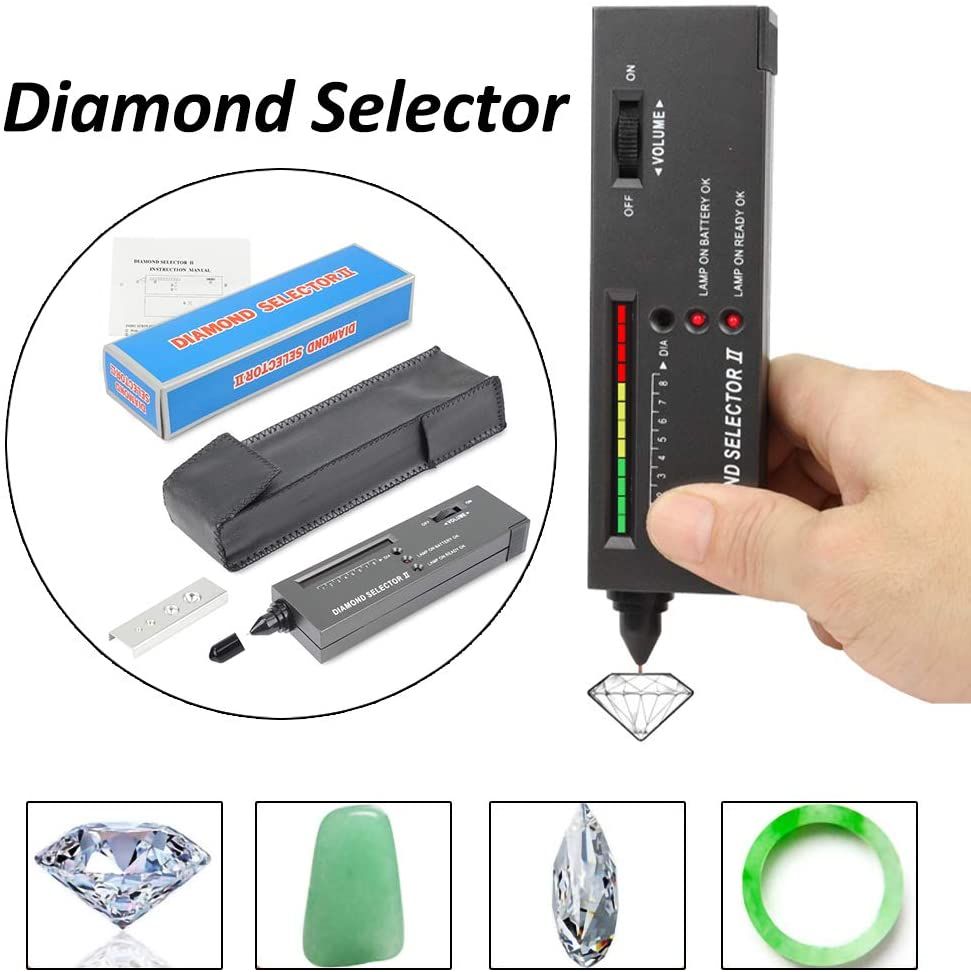 Diamond Gemstone Selector Tool Sound Light Indicator High Accuracy Gems Tester 