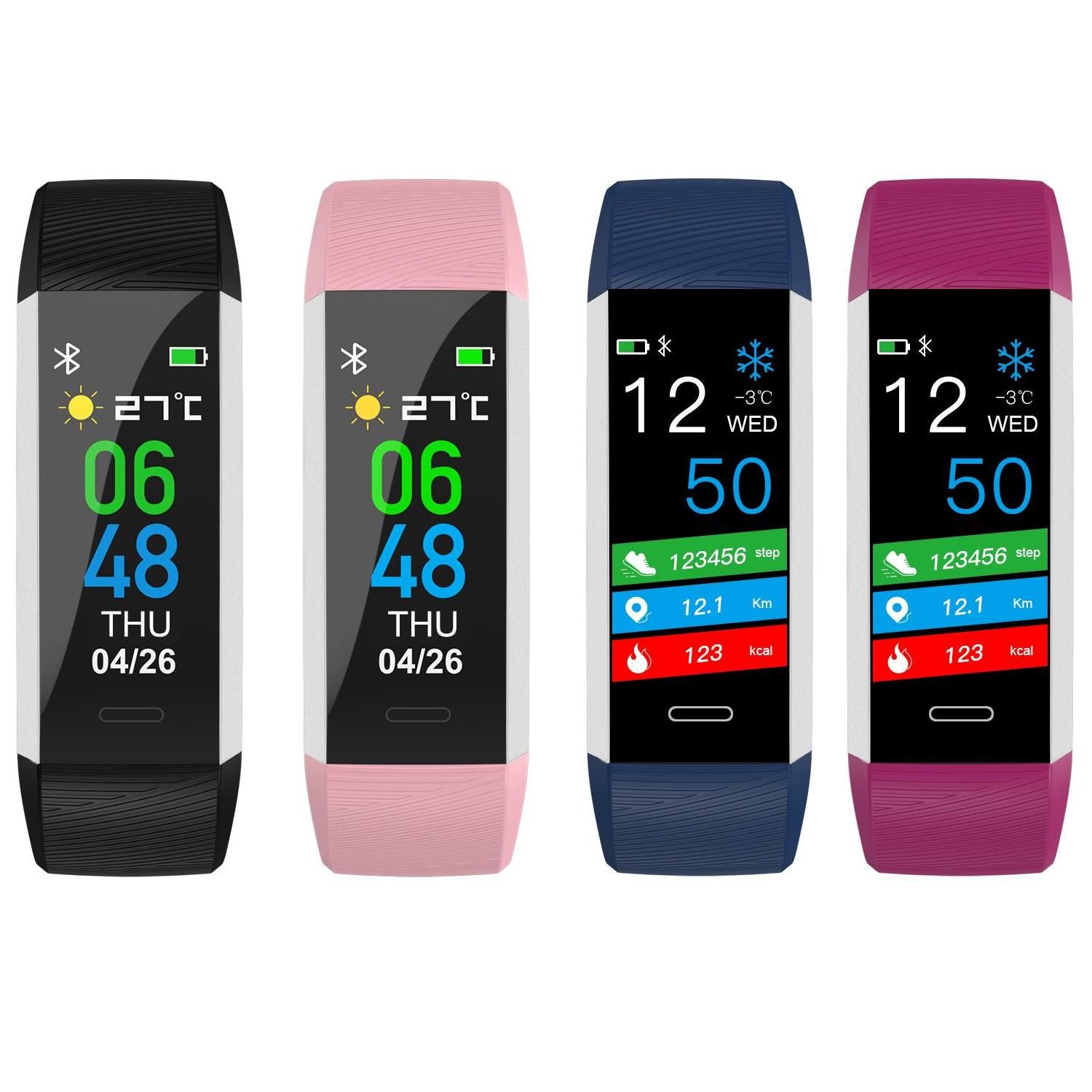 Smart ID115 Fitness Tracker Body Temperature Test Band Bluetooth 4.0