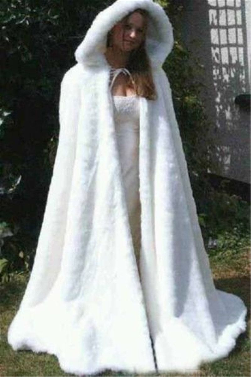 fur cape white