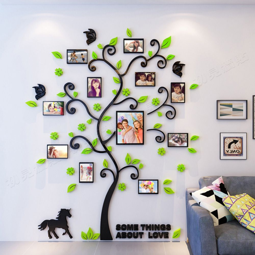 Grosshandel 3d Arcylic Diy Familie Bilderrahmen Baum Wandaufkleber Ausgangsdekor Wohnzimmer Schlafzimmer Kunst Bilderrahmen Wandtattoos Poster Q190416 Von Mingjing01 12 35 Auf De Dhgate Com Dhgate