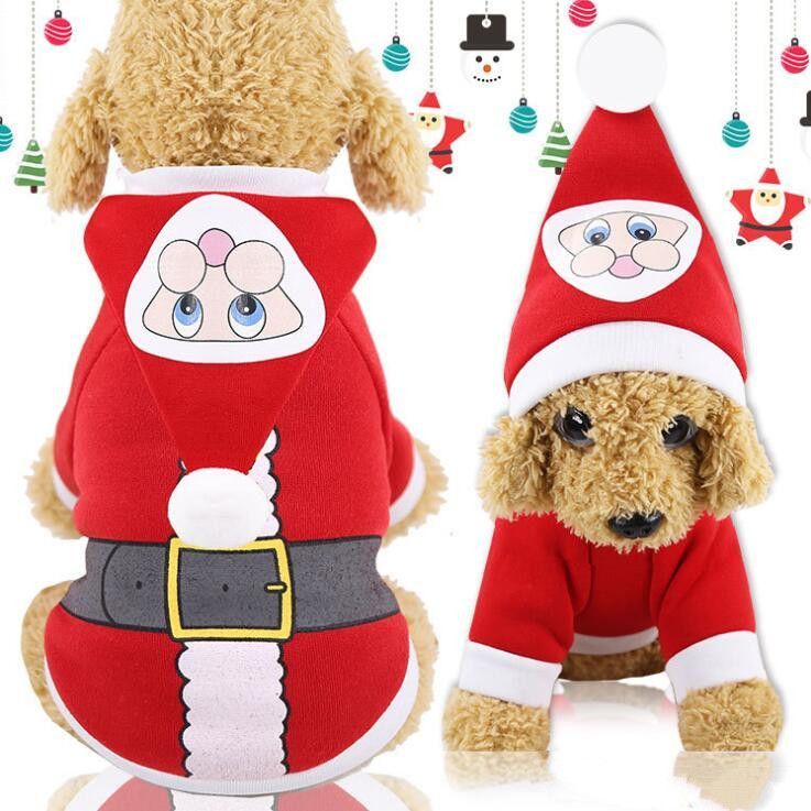 Mascota perro navidad sudaderas perros prendas disfraz abrigo de XS-L