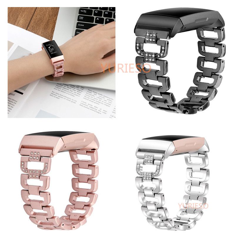 Groothandel2019 Nieuwe D Horlogebandjes Voor Fitbit Charge 3 Bands Rvs  Metalen Polsriem Dames Sieraden Armband Voor Charge 3 Bij Ivylovme Onder  4,66 € |DHgate