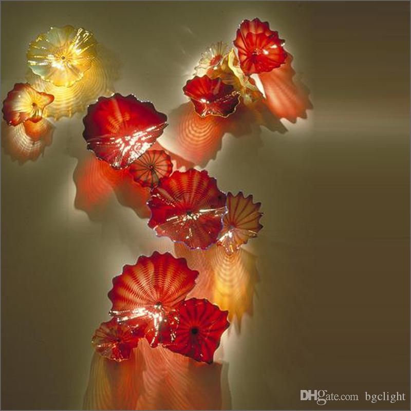 2020 100 Hand Blown Murano Glass Hanging Wall Lamps Wall Art Dale Borosilicate Glass Art Hand