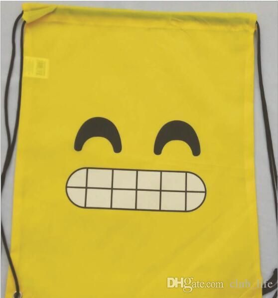 emoji drawstring backpack
