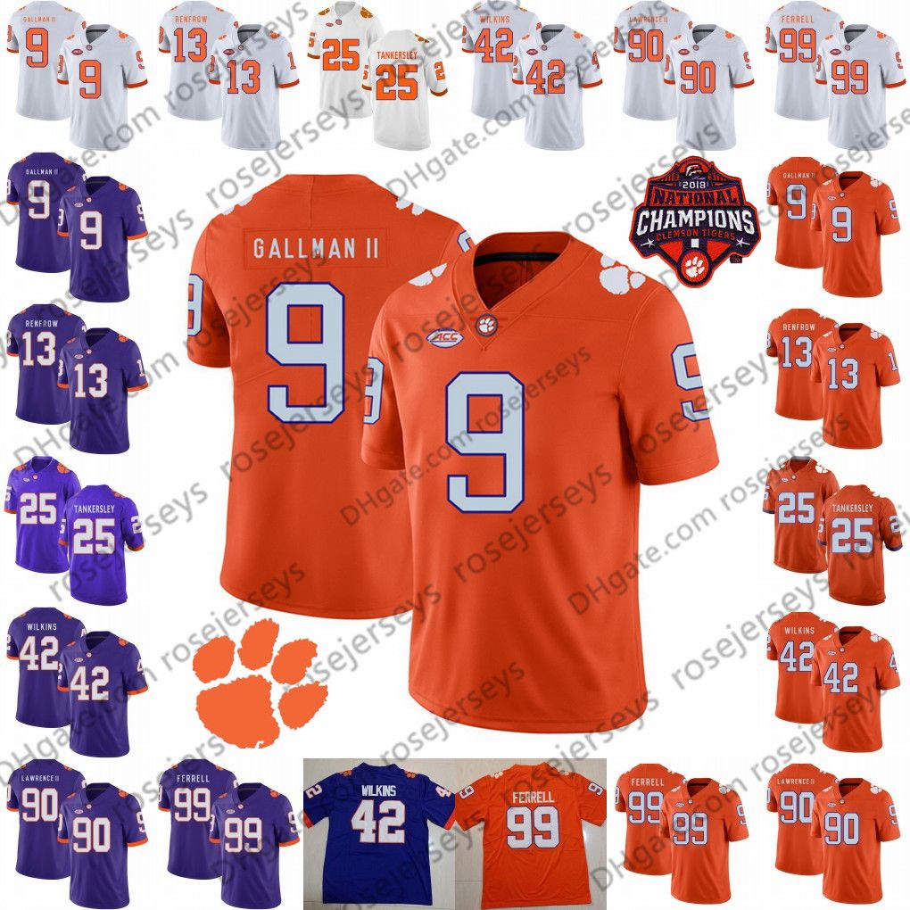 clemson jersey 9