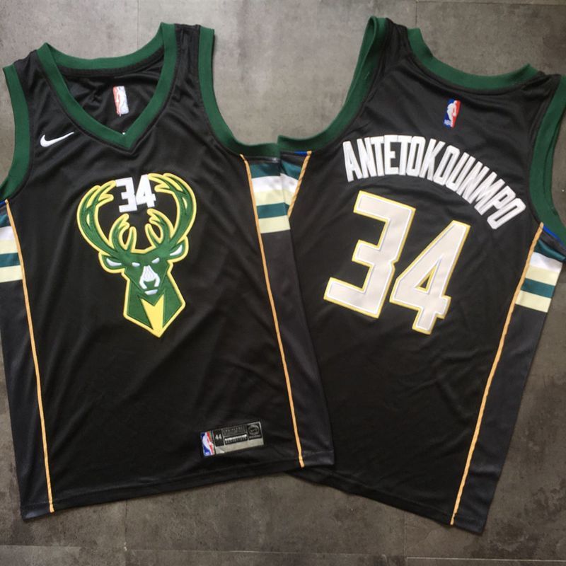 giannis antetokounmpo black jersey