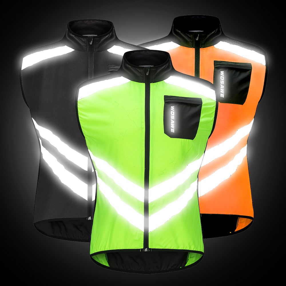 Manténgase Seguro Correr Trabajar Andar en Bicicleta Aituo Chaleco de Seguridad Reflectante de Alta Visibilidad Andar en Motocicleta o Correr