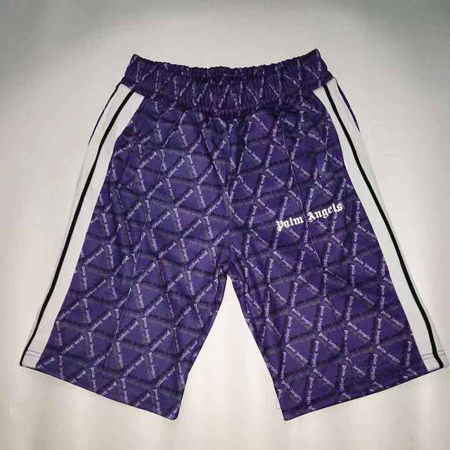 palm angels purple shorts