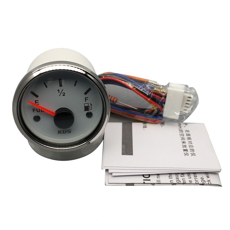 12V//24V Universal 2 Function Car Truck Fuel Level Gauge Meter Digital Voltmeter