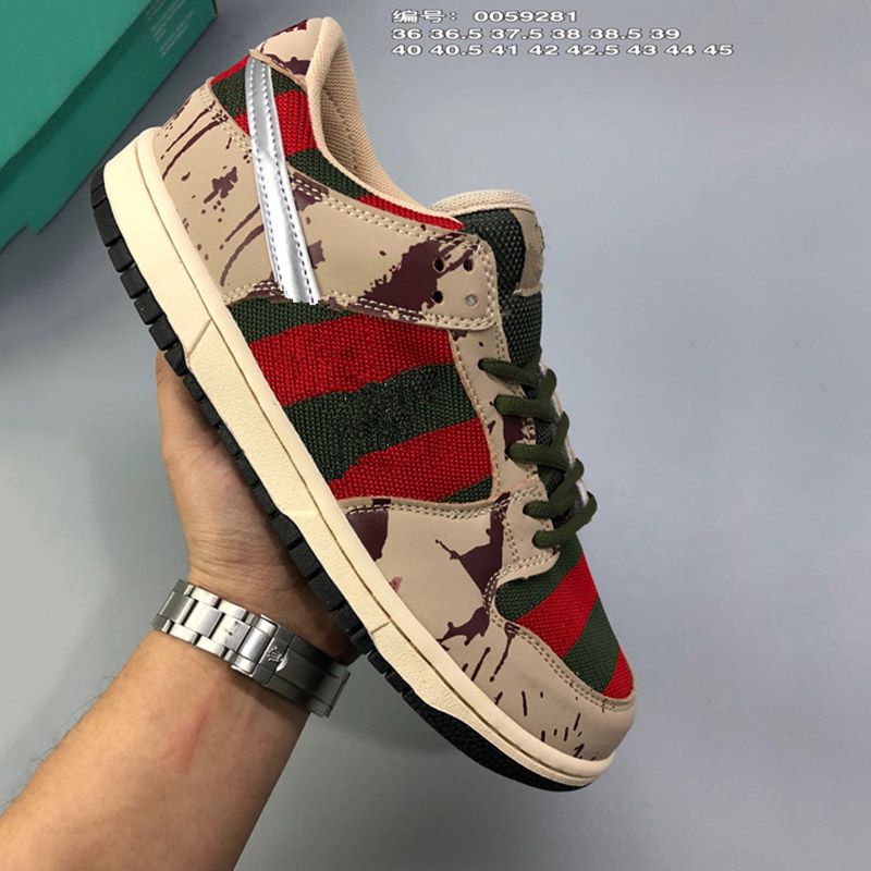 2020 SB Dunk Low PRO Freddy Krueger De Los Zapatos Corrientes De Los  Hombres De Las Mujeres Mates Entrenadores En Monopatín Informal Diseñador  De Moda Zapatillas Deportivas SIZE36 45 Por Factory_sneaker, 89,22