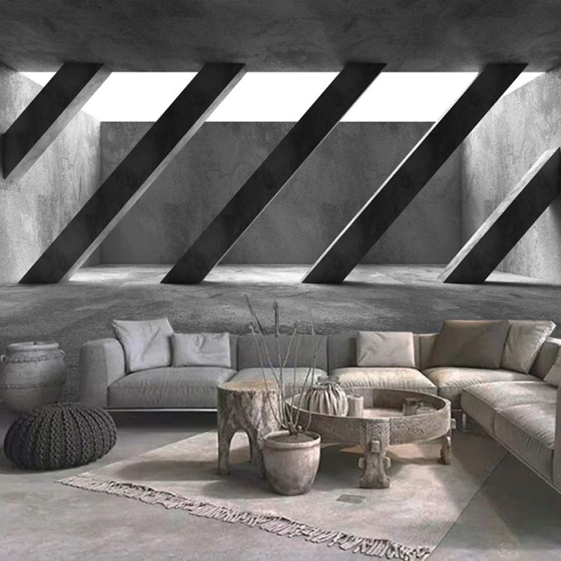 3d Industrial Style Wallpaper Creative Cement Wall Mural Boys Bedroom Hotel Shop Tv Background Art Studio Visual Extension Wall Covering Wallpaper For
