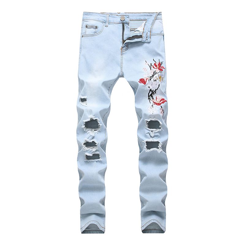 jeans with flowers