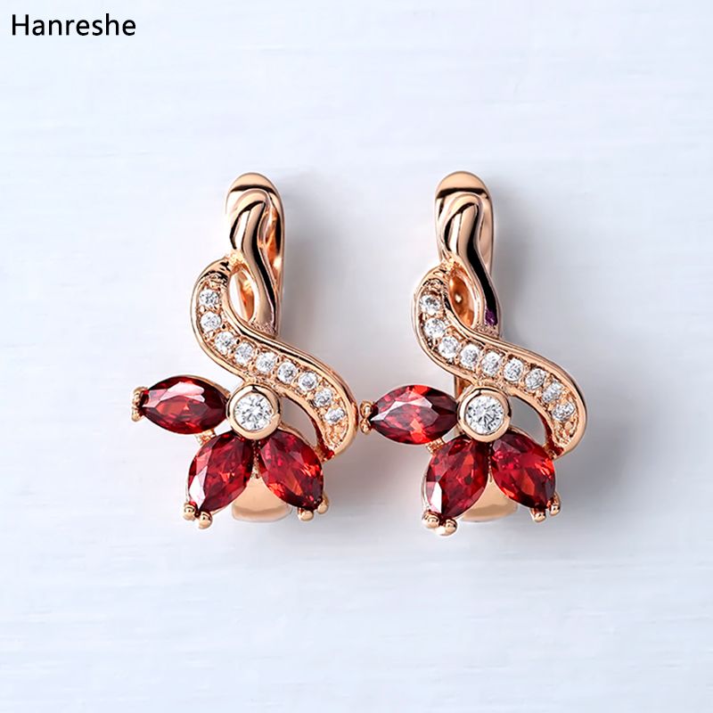 womens rose gold earrings