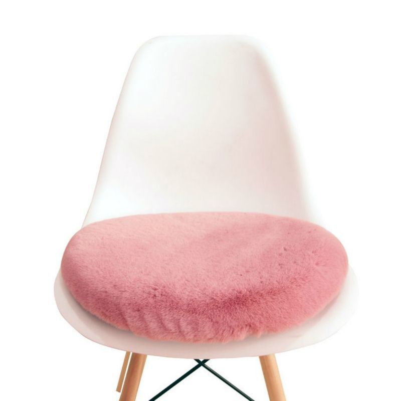 faux fur round chair