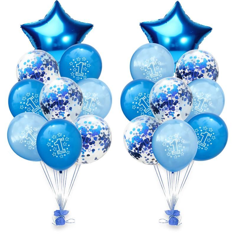 baby boy first birthday balloons