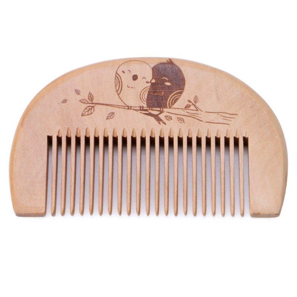 2 St/ück//Set Naturholzkamm Haarb/ürste f/ür Kinder Massage-Set f/ür Babys