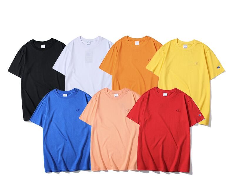 black red and blue champion shirt