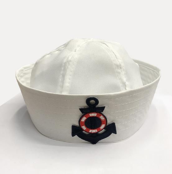 Vintage Sailor Hat With Anchor Children Adults Marine Party Costume