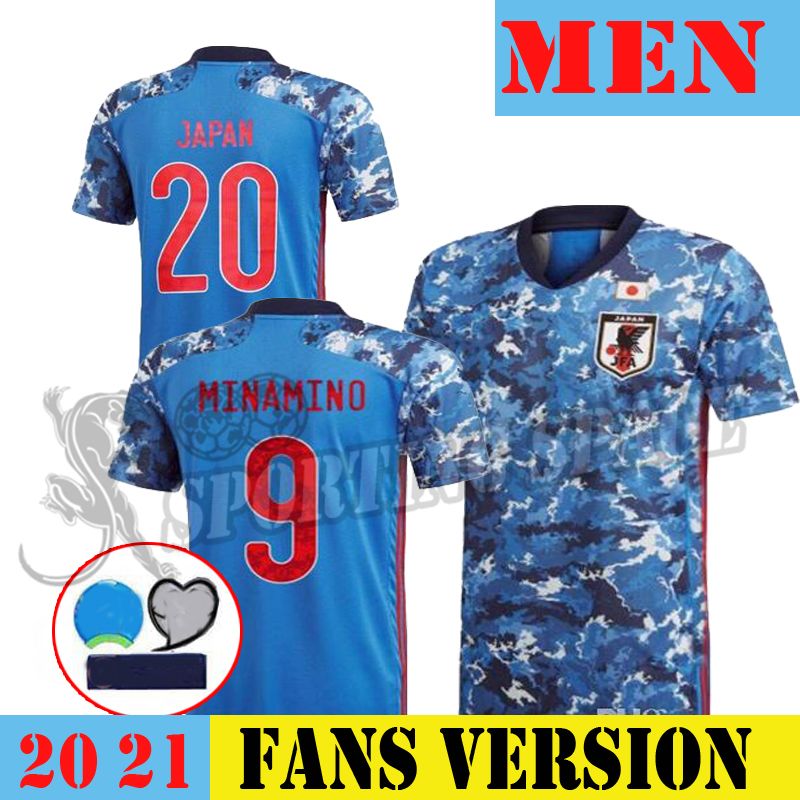 2021 Men 2020 2021 Japan Soccer Jerseys Home 20 21 MINAMINO Camisetas
