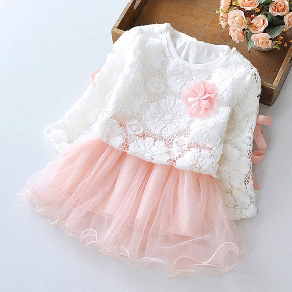 Otoño niños recién nacido bebé niñas de manga larga vestido Otoño niños recién nacido bebé niñas de manga larga vestido