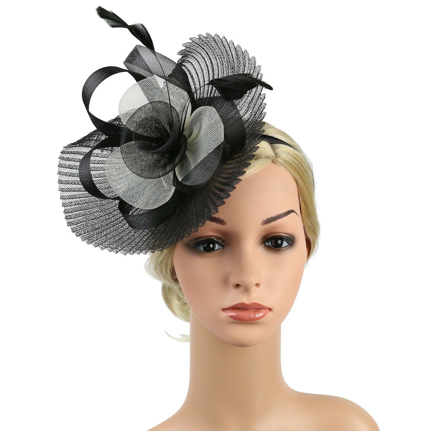 Coral Headband Aliceband Hat Fascinator Weddings Ladies Day Race Royal Ascot