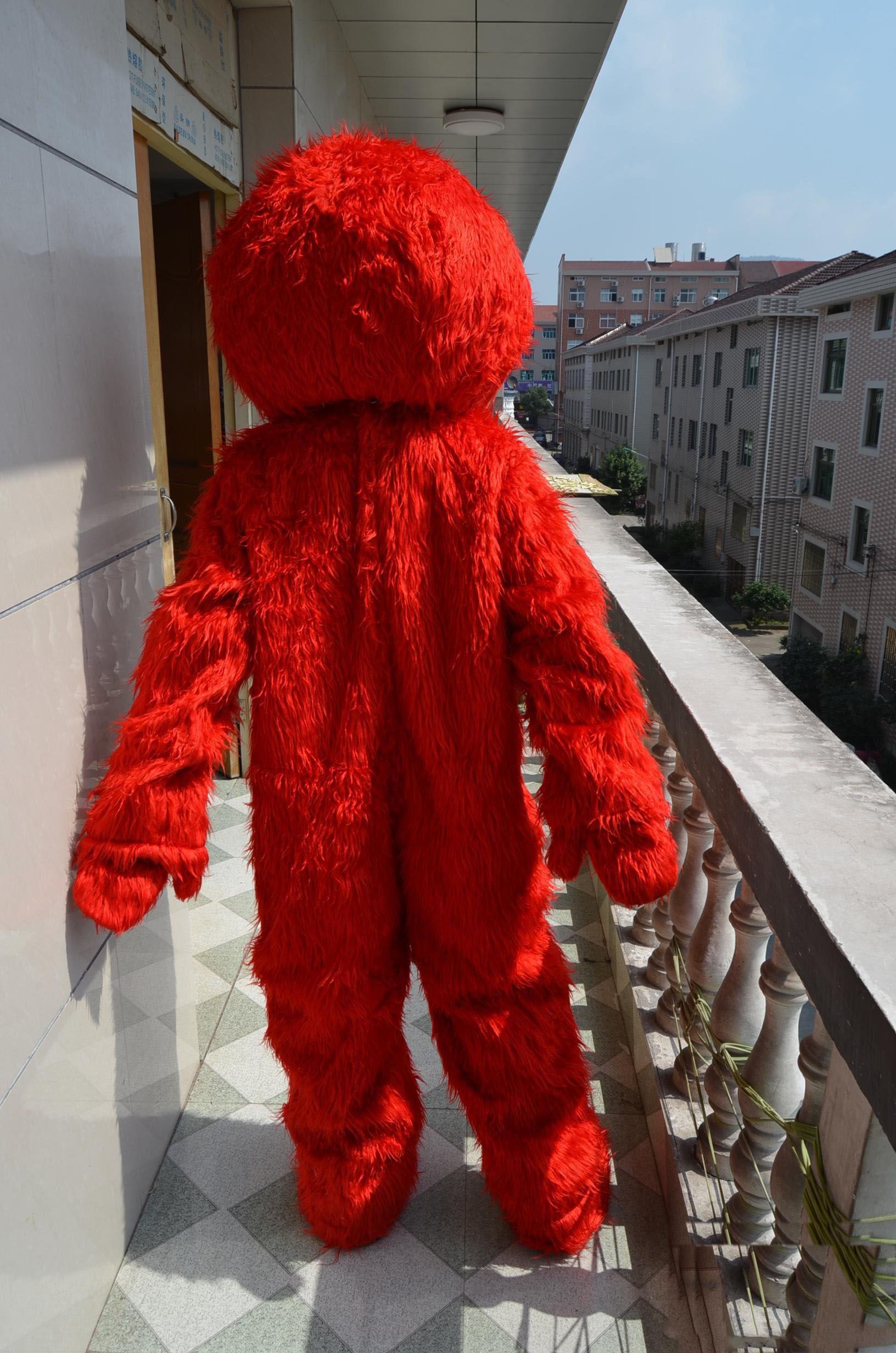 Sesame Street Elmo Adulte Mascotte Costume monstre rouge Fancy Party Dress Halloween 
