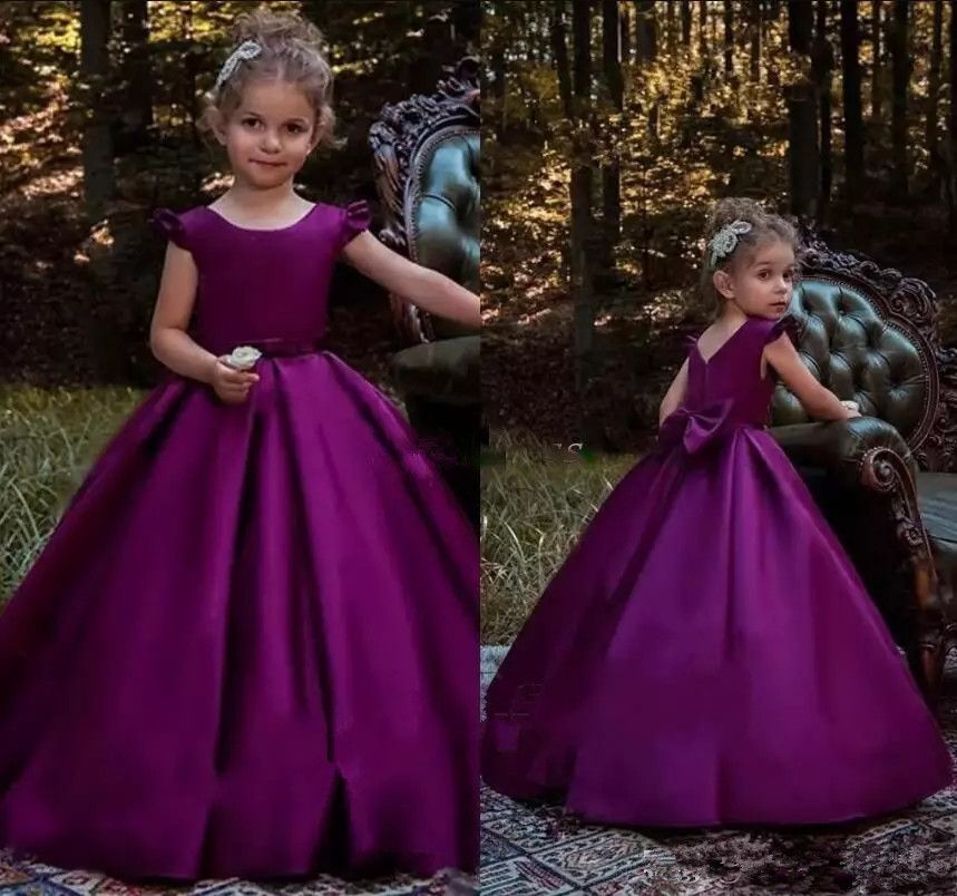 simple elegant flower girl dresses